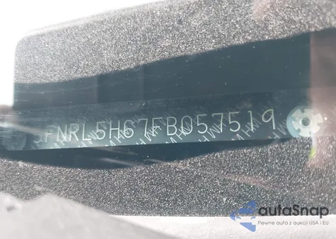 2015 Honda Odyssey Ex-L z USA, uszkodzony, nr VIN 5FNRL5H67FB057519